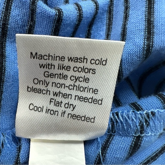 Apt. 9 Casual Blue and Black Striped Midi Dress - Picture 9 of 12